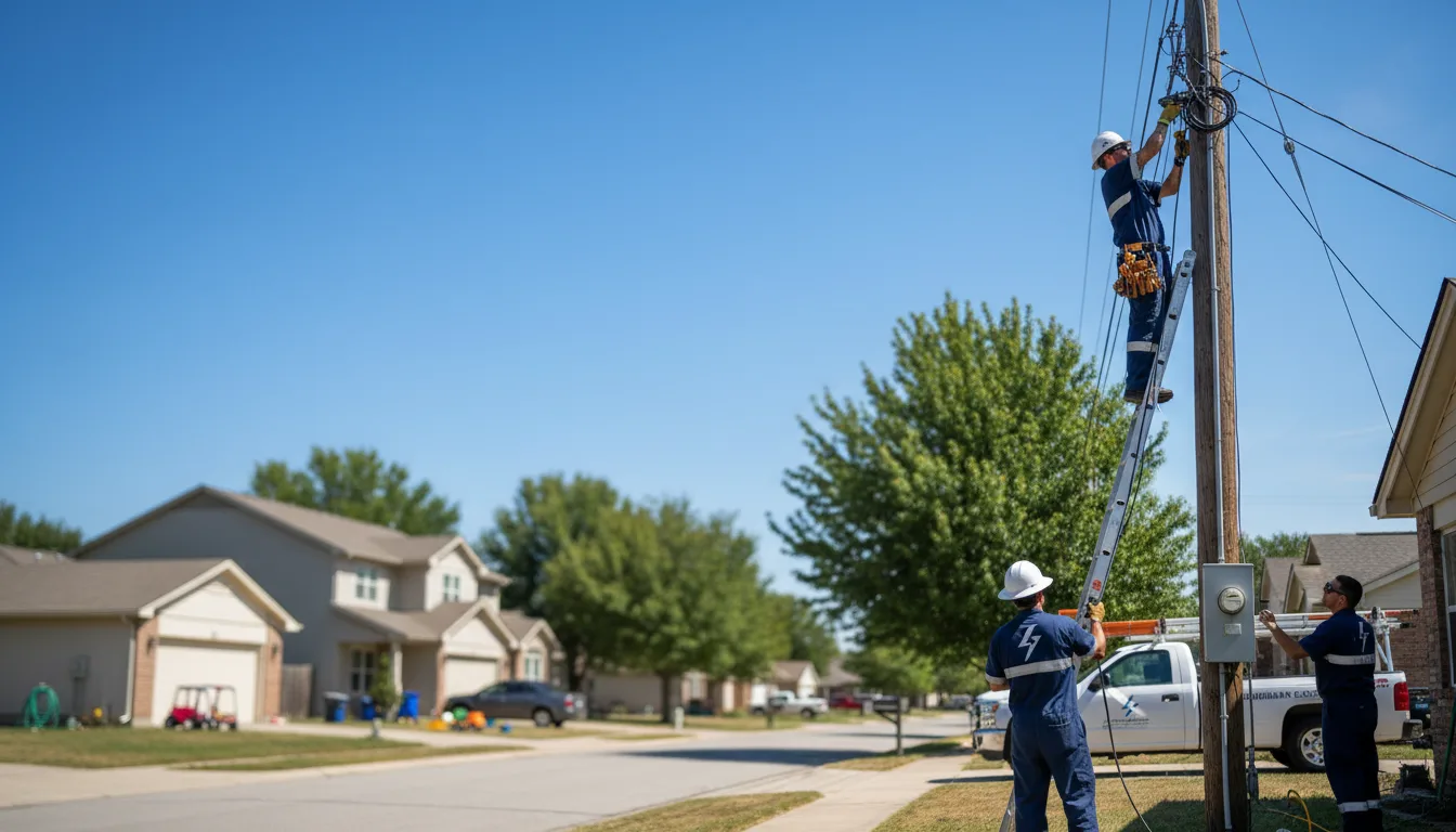 Residential electrician providing installation services in Fruithurst, AL